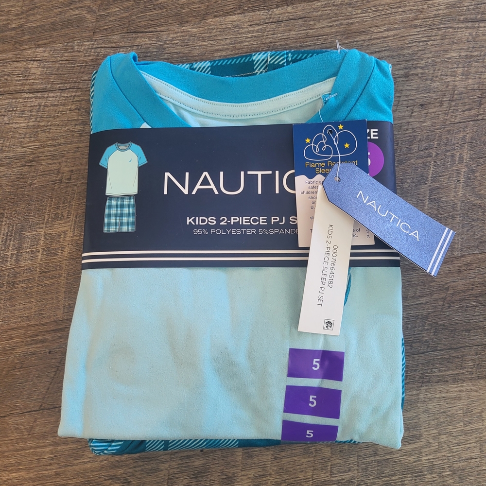 Nautica Kids 2-Piece PJ Set in Blue